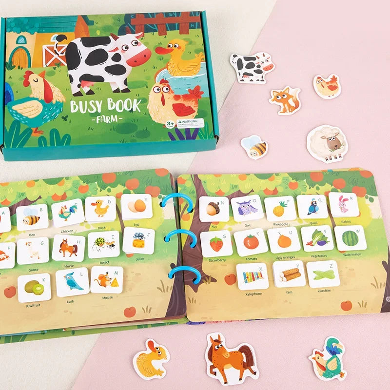 Sticker & Quiet Learning Book