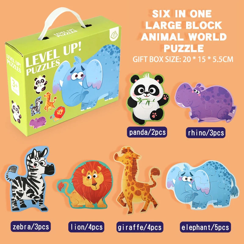 Wooden Jigsaw Puzzles for Toddlers