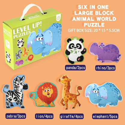 Wooden Jigsaw Puzzles for Toddlers