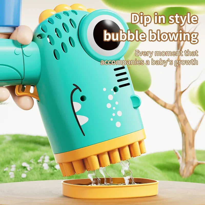 40-Hole Dinosaur Bubble Machine