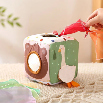 Baby Montessori Magic Tissue Box