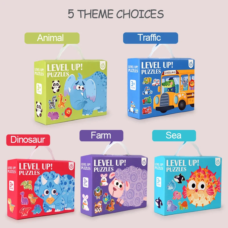 Wooden Jigsaw Puzzles for Toddlers