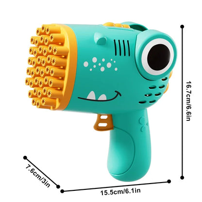 40-Hole Dinosaur Bubble Machine