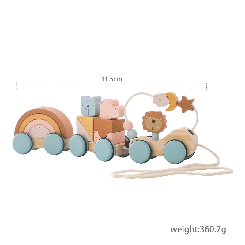 Wooden Train & Aircraft Toy