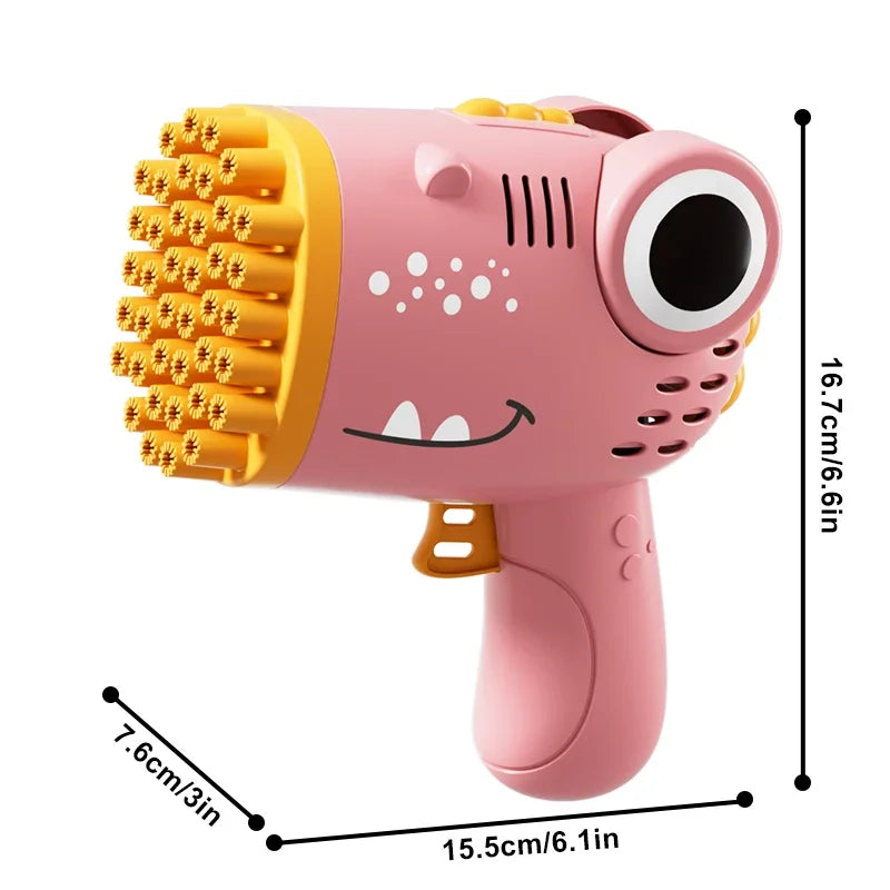 40-Hole Dinosaur Bubble Machine