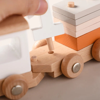 Wooden Train & Aircraft Toy