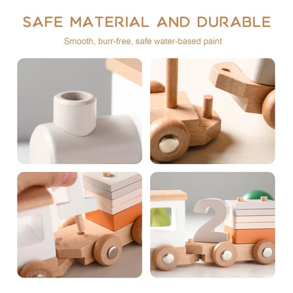 Wooden Train & Aircraft Toy