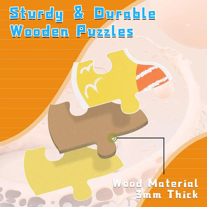 Wooden Jigsaw Puzzles for Toddlers