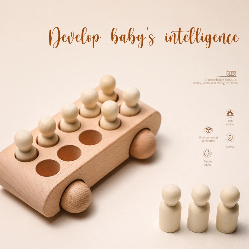 Wooden Train & Aircraft Toy