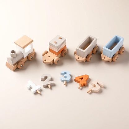 Wooden Train & Aircraft Toy