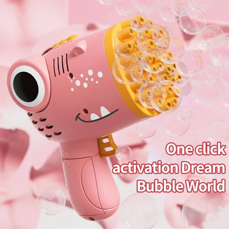 40-Hole Dinosaur Bubble Machine