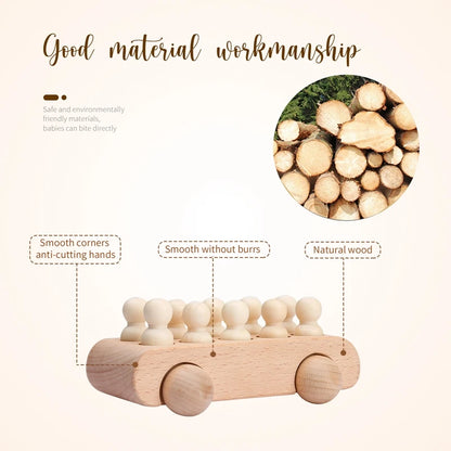Wooden Train & Aircraft Toy