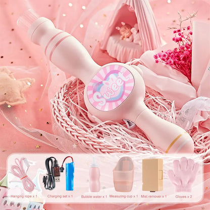 Elastic Smoke Bubble Machine