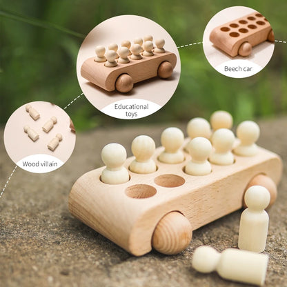 Wooden Train & Aircraft Toy