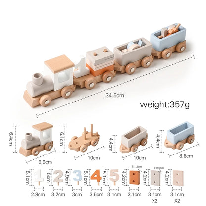 Wooden Train & Aircraft Toy