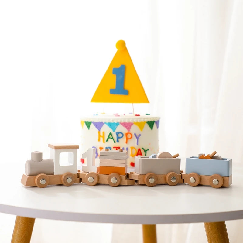 Wooden Train & Aircraft Toy