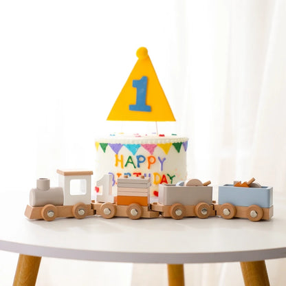 Wooden Train & Aircraft Toy