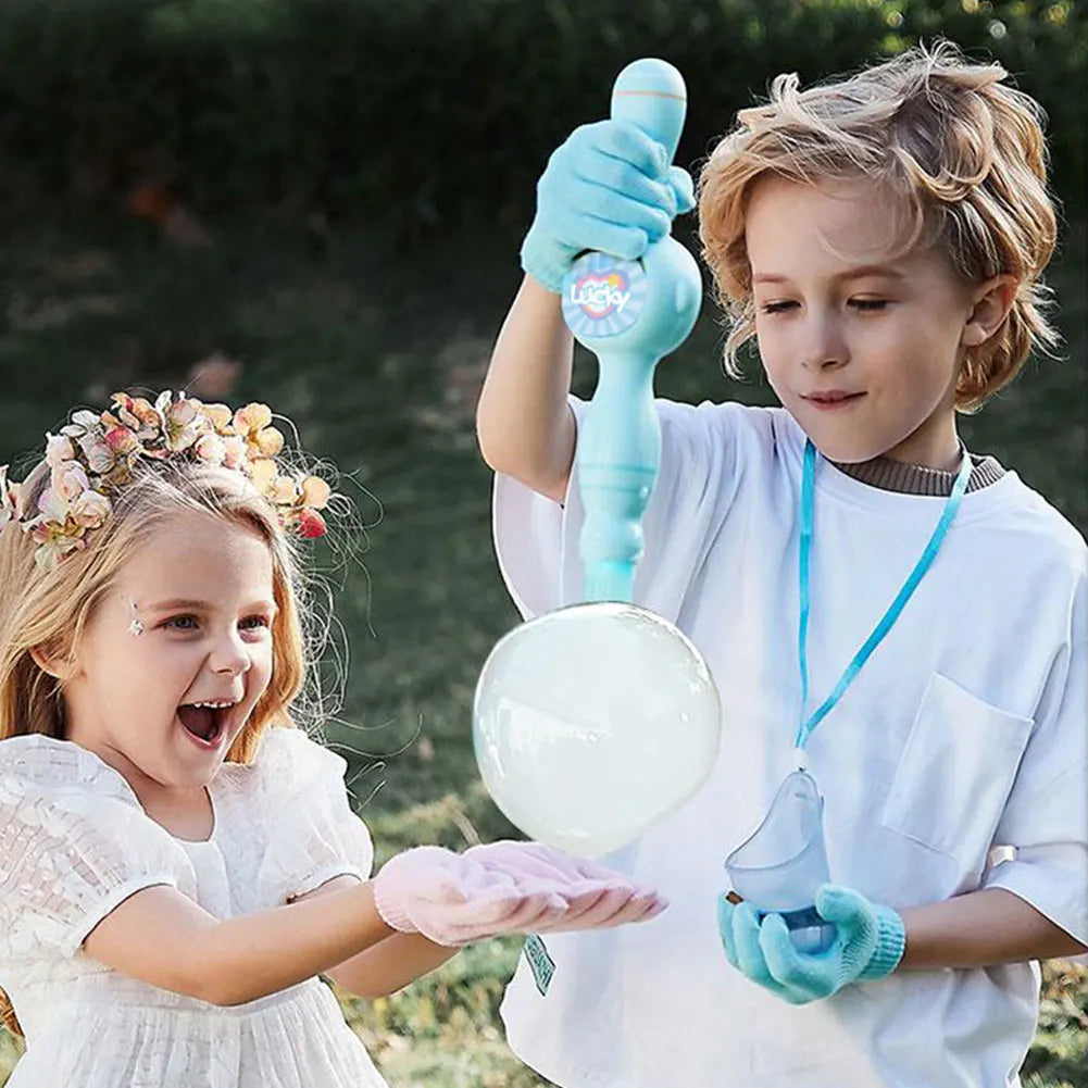 Elastic Smoke Bubble Machine