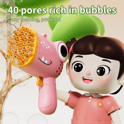 40-Hole Dinosaur Bubble Machine