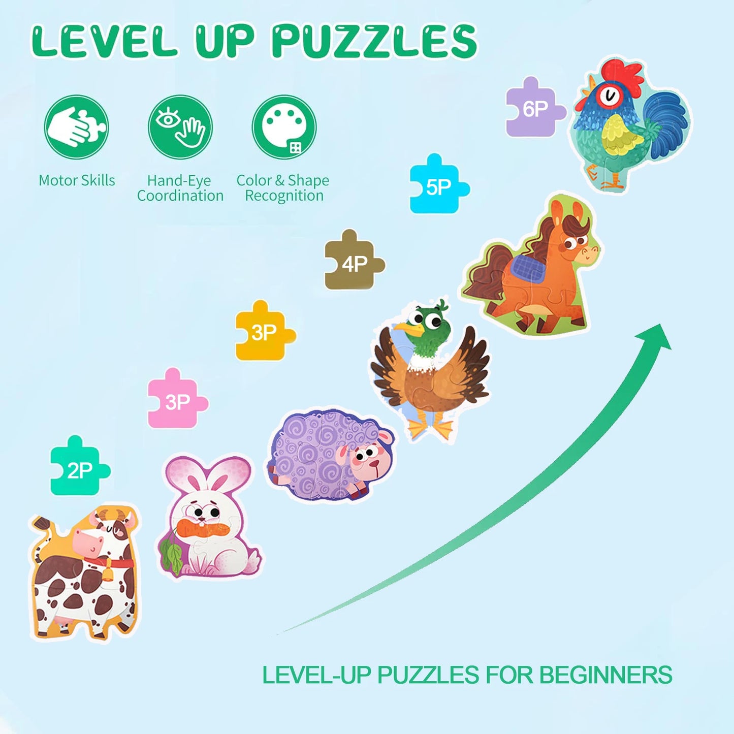 Wooden Jigsaw Puzzles for Toddlers