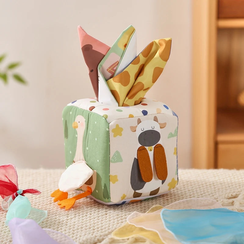 Baby Montessori Magic Tissue Box