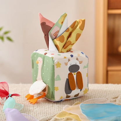 Baby Montessori Magic Tissue Box