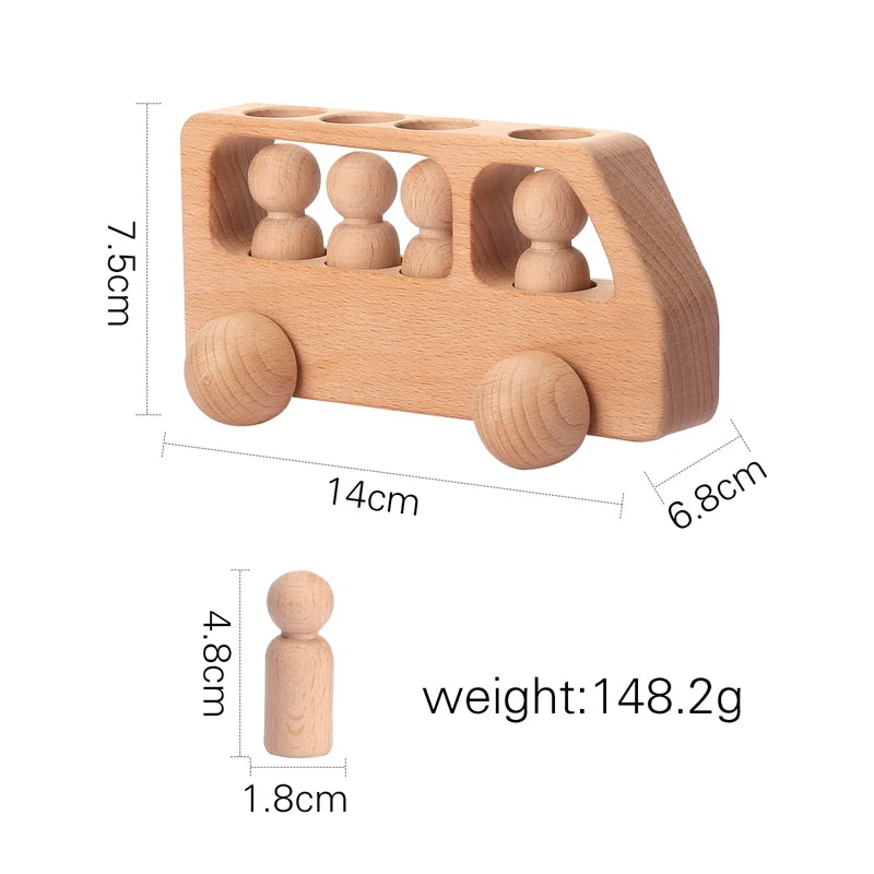 Wooden Train & Aircraft Toy