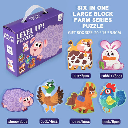 Wooden Jigsaw Puzzles for Toddlers
