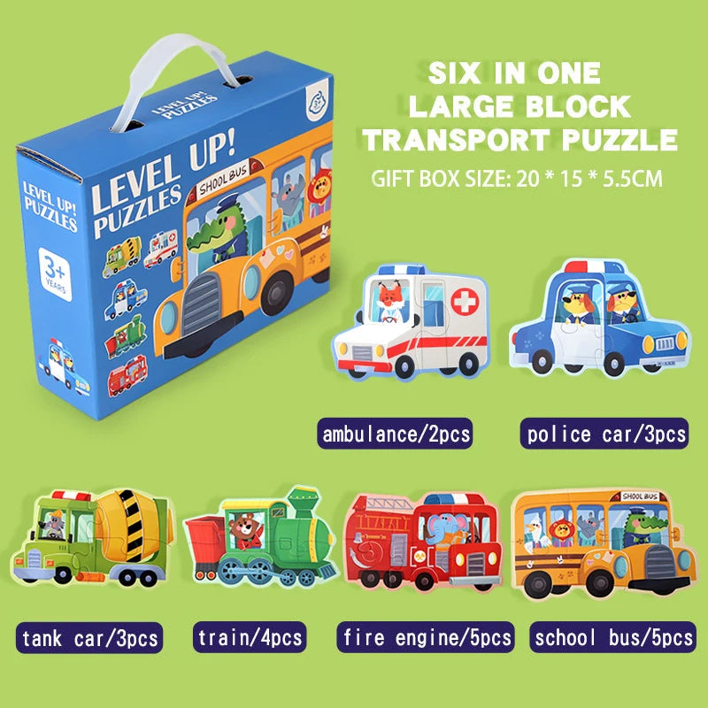 Wooden Jigsaw Puzzles for Toddlers